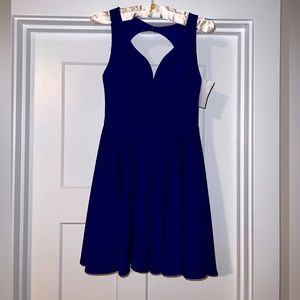 NWT. Royal blue Semi Casual cocktail dress. Size 1/2